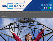 Tablet Screenshot of big-electric.com